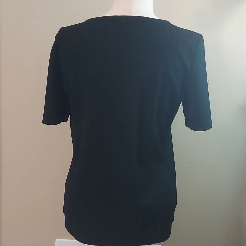 CALVIN klein womens blouse black size M in excellent condition - Picture 7 of 13